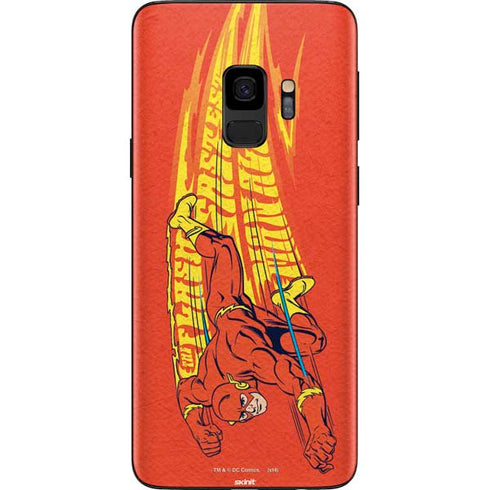 DC Comics The Flash Classic Art Running Pose Galaxy S9 Skin